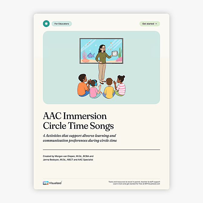 AAC Immersion Circle Time Songs